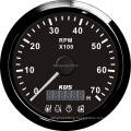 85mm Stainless Steel Tachometer with Multifunction Display 0-7000rpm for Vehicles Marine